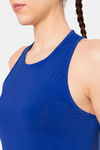 Amante Anti Microbial Fitted Tanks - Lazuli Blue — thumbnail 4